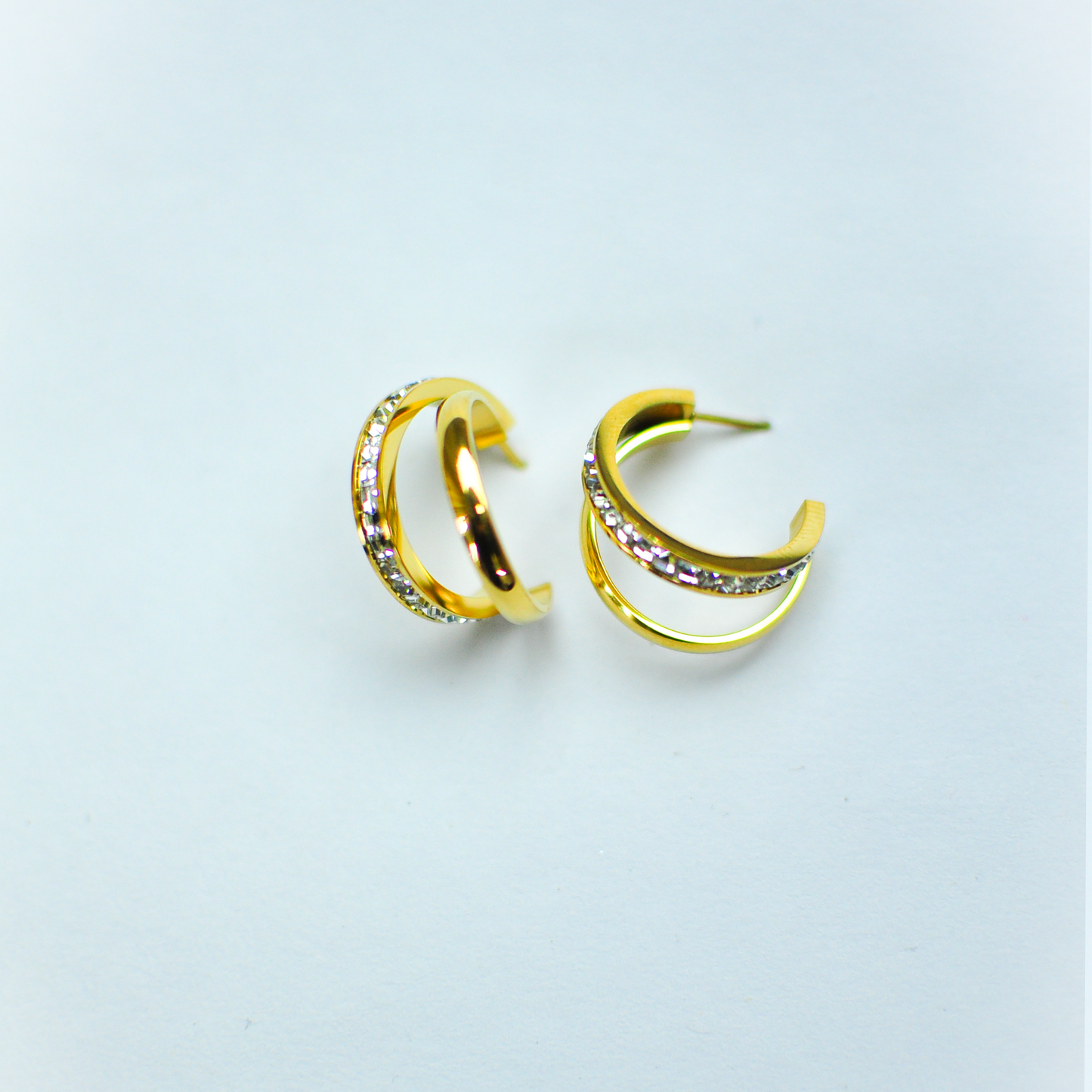 Zircon-Encrusted Hoop
