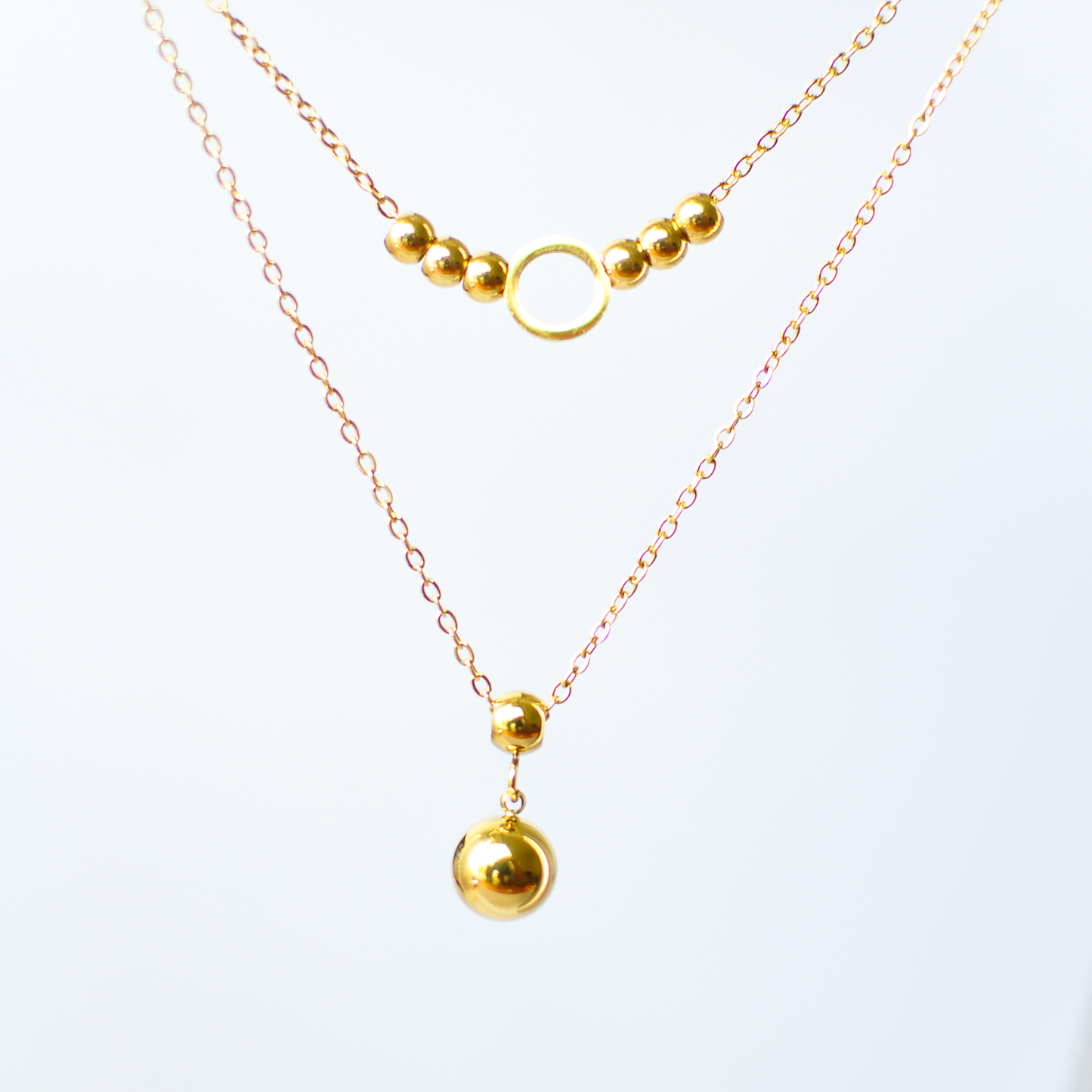 Gold Beads Pendant | Anti-tarnish