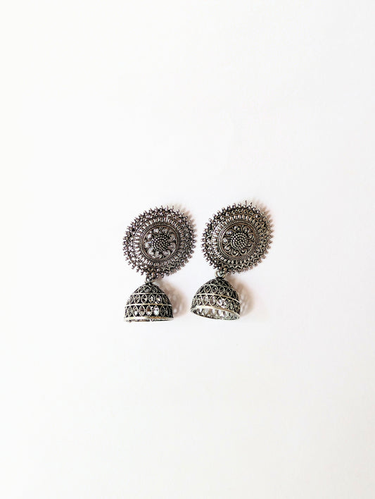 4 Oxidised Jhumka Leather Box