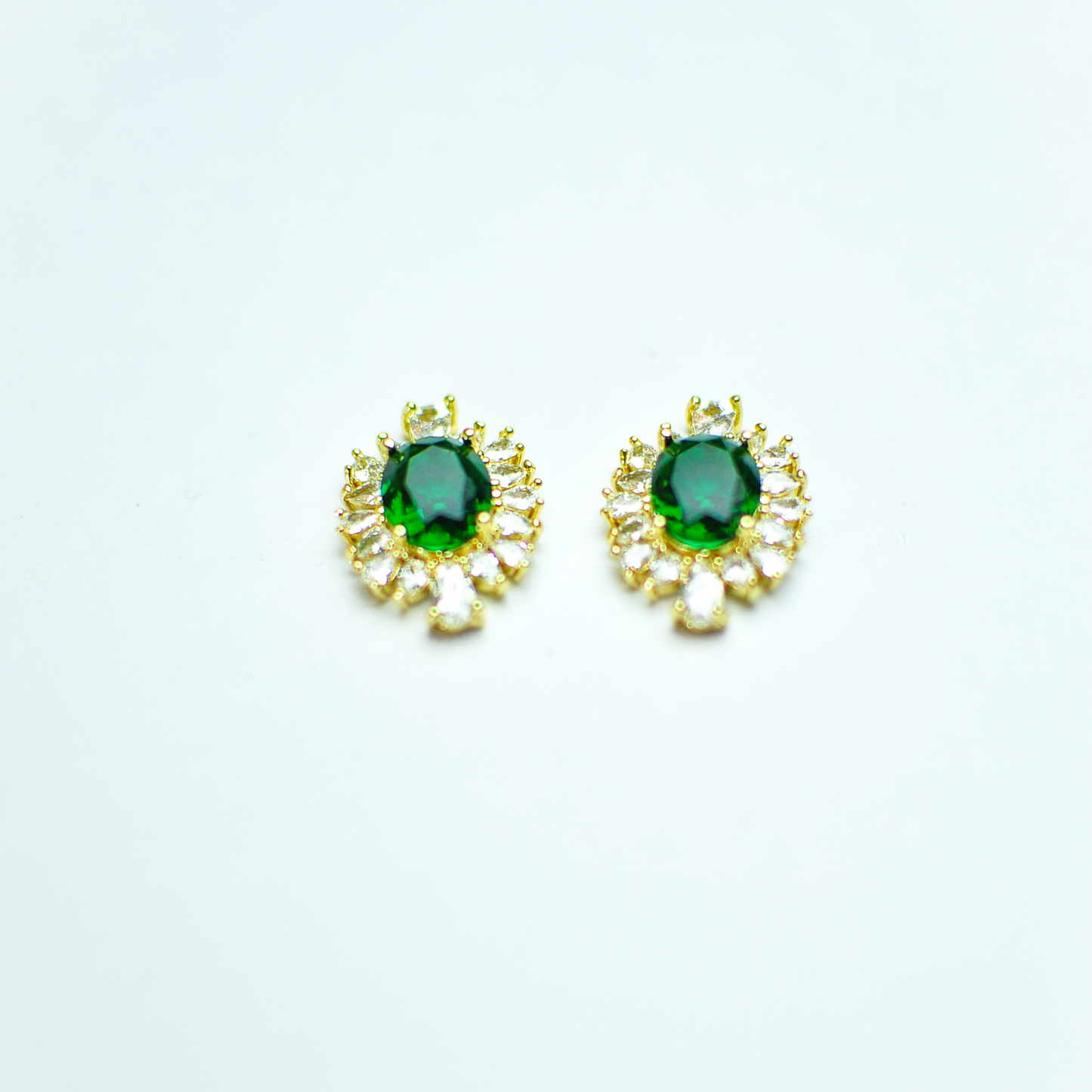 Green stud Earrings