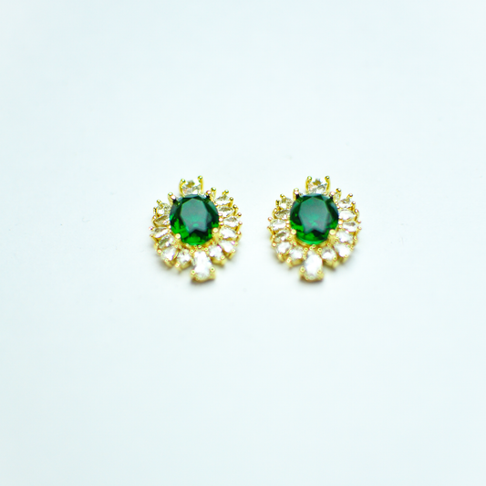 Green stud Earrings