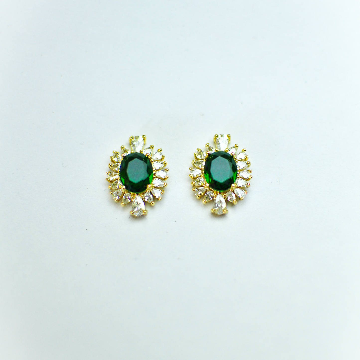 Green stud Earrings