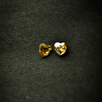 Heart Shape Glass Esrrings