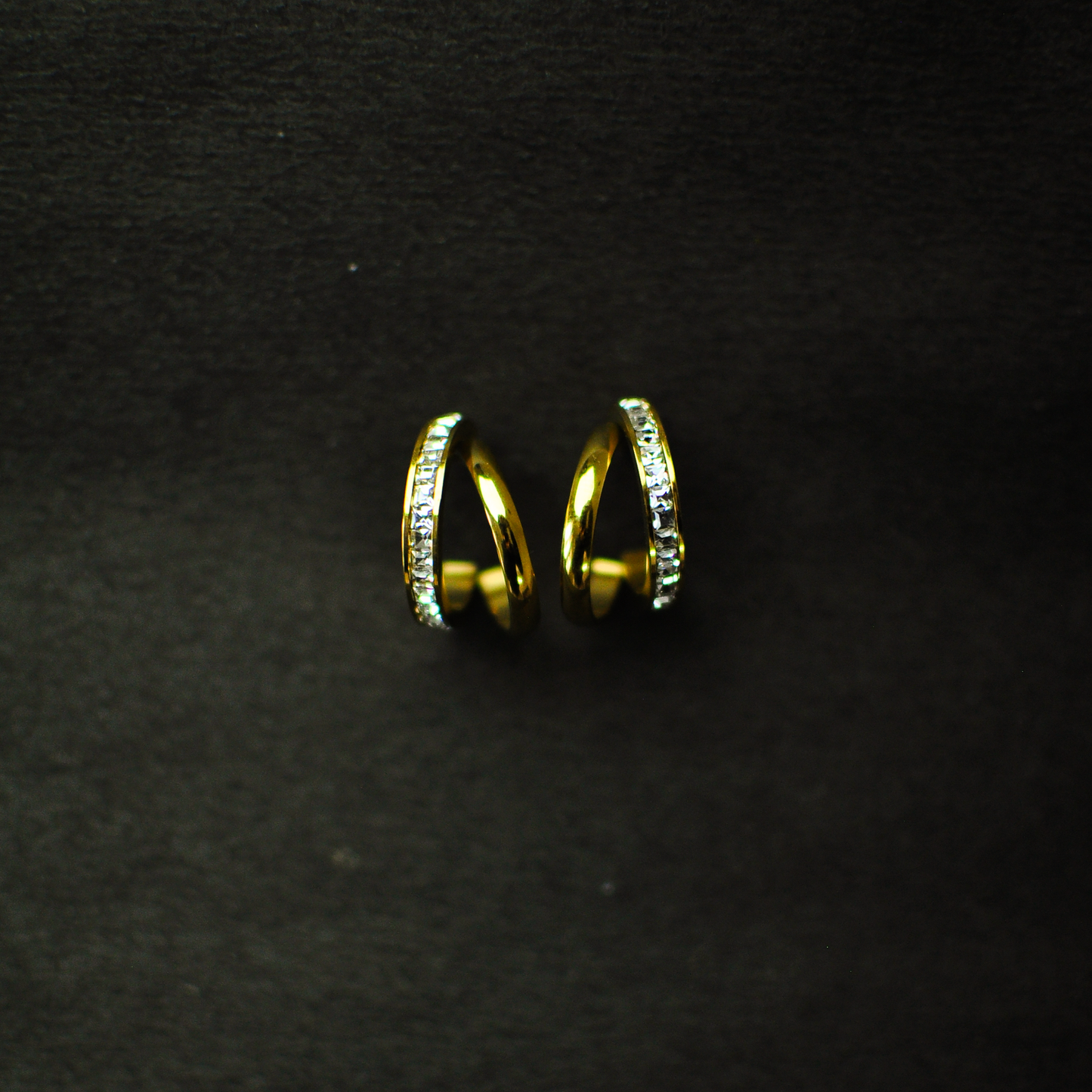 Zircon-Encrusted Hoop