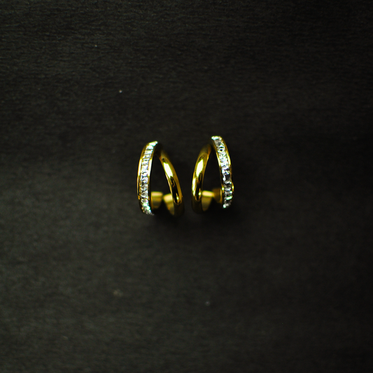 Zircon-Encrusted Hoop