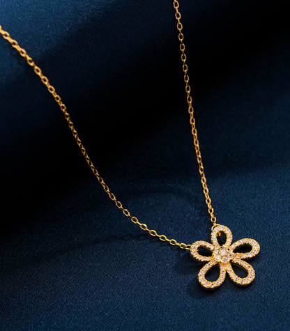 Golden Flower Necklace