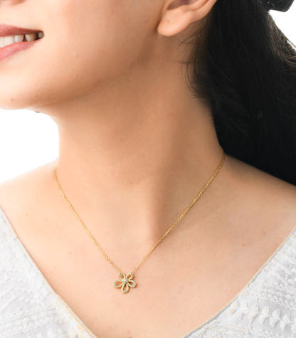 Golden Flower Necklace