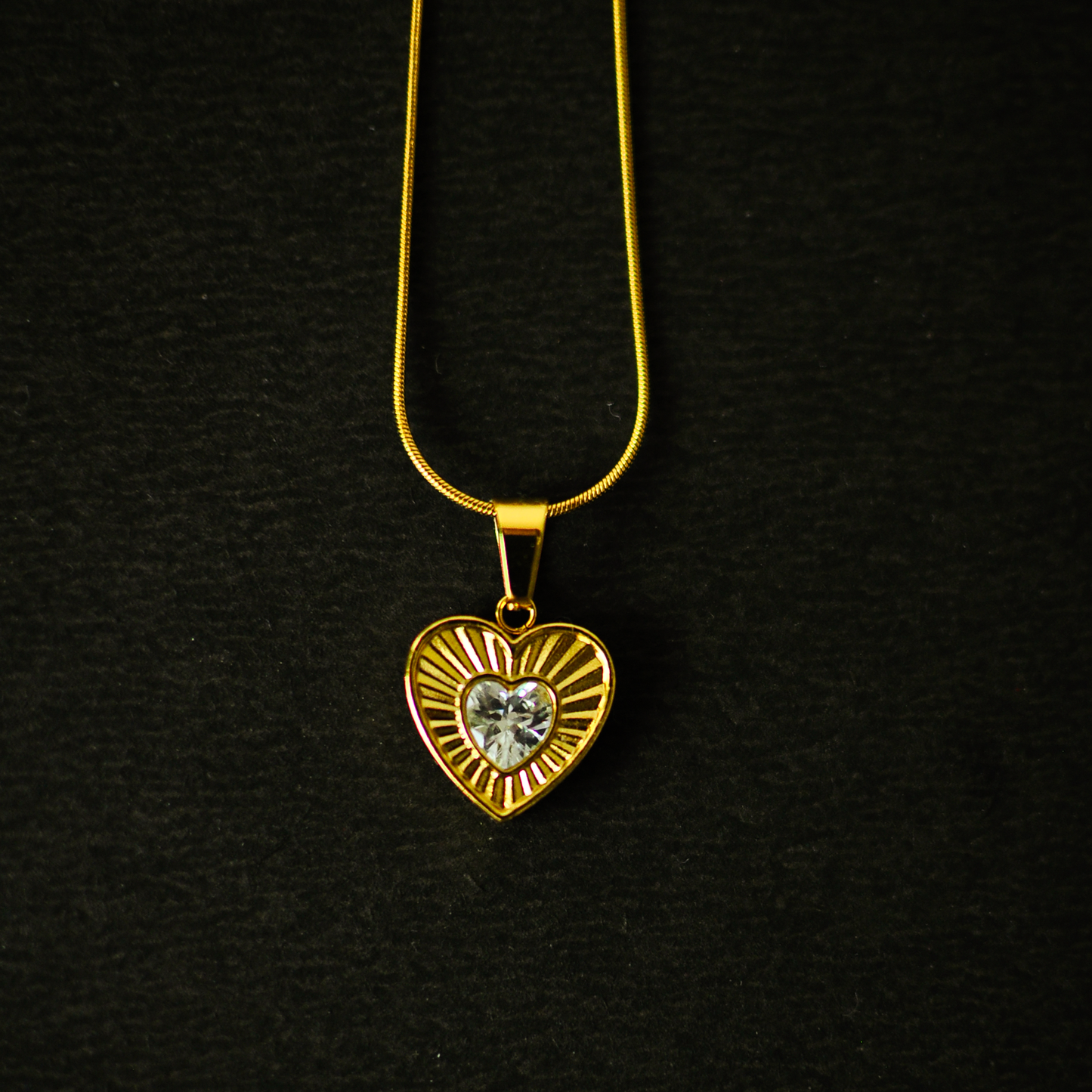 Heart Stoned Pendant