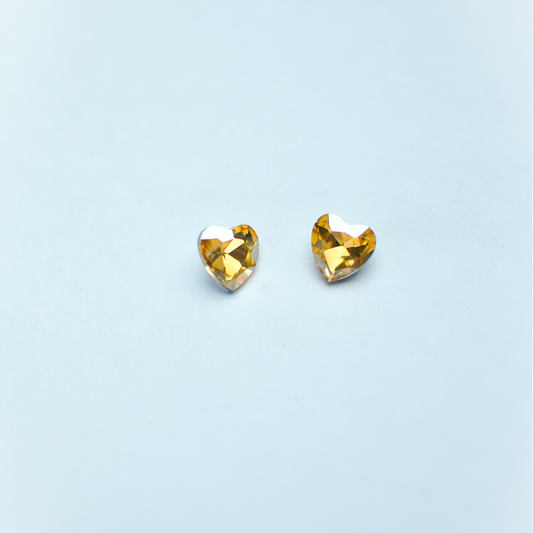 Heart Shape Glass Esrrings