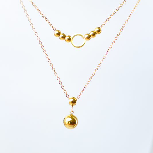Gold Beads Pendant | Anti-tarnish