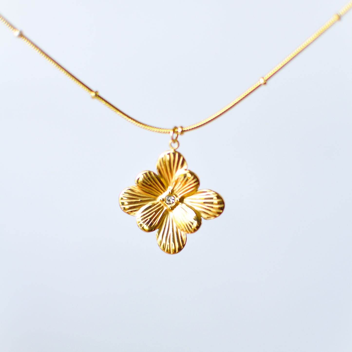 Gold Flower Pendant