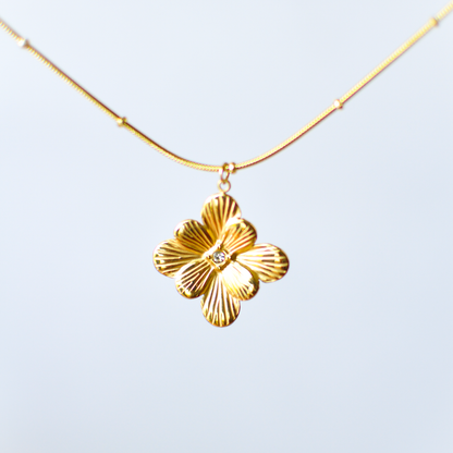 Gold Flower Pendant