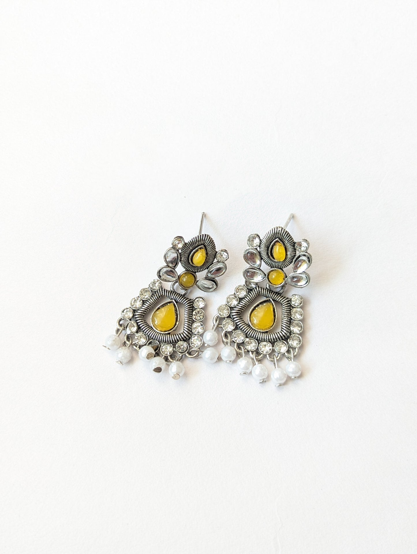 12 Oxidized Designer Stud Earrings