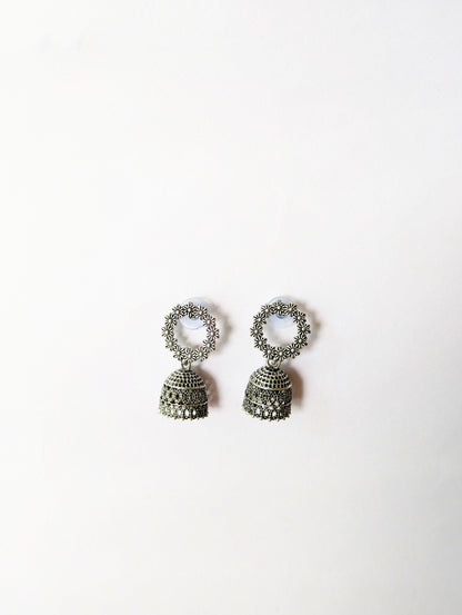 4 Oxidised Jhumka Leather Box