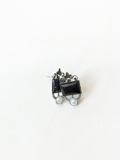 12 Oxidized Designer Stud Earrings