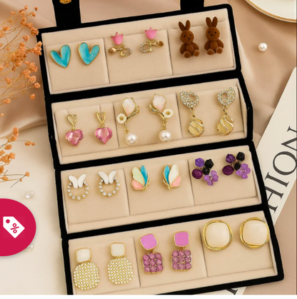 Korean 12 pair jewellery box