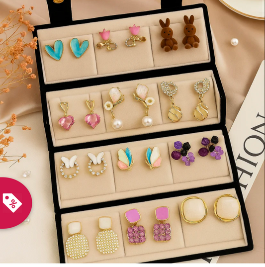 Korean 12 pair jewellery box